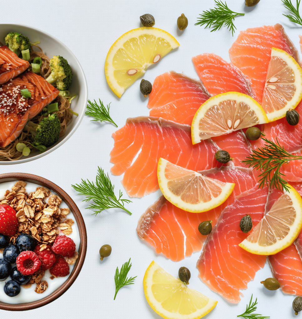 Healthy menopause-friendly foods.