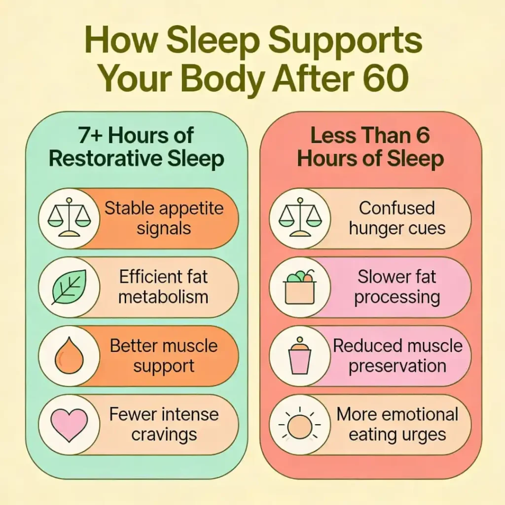 Sleep and weight loss comparison infographic women metabolism