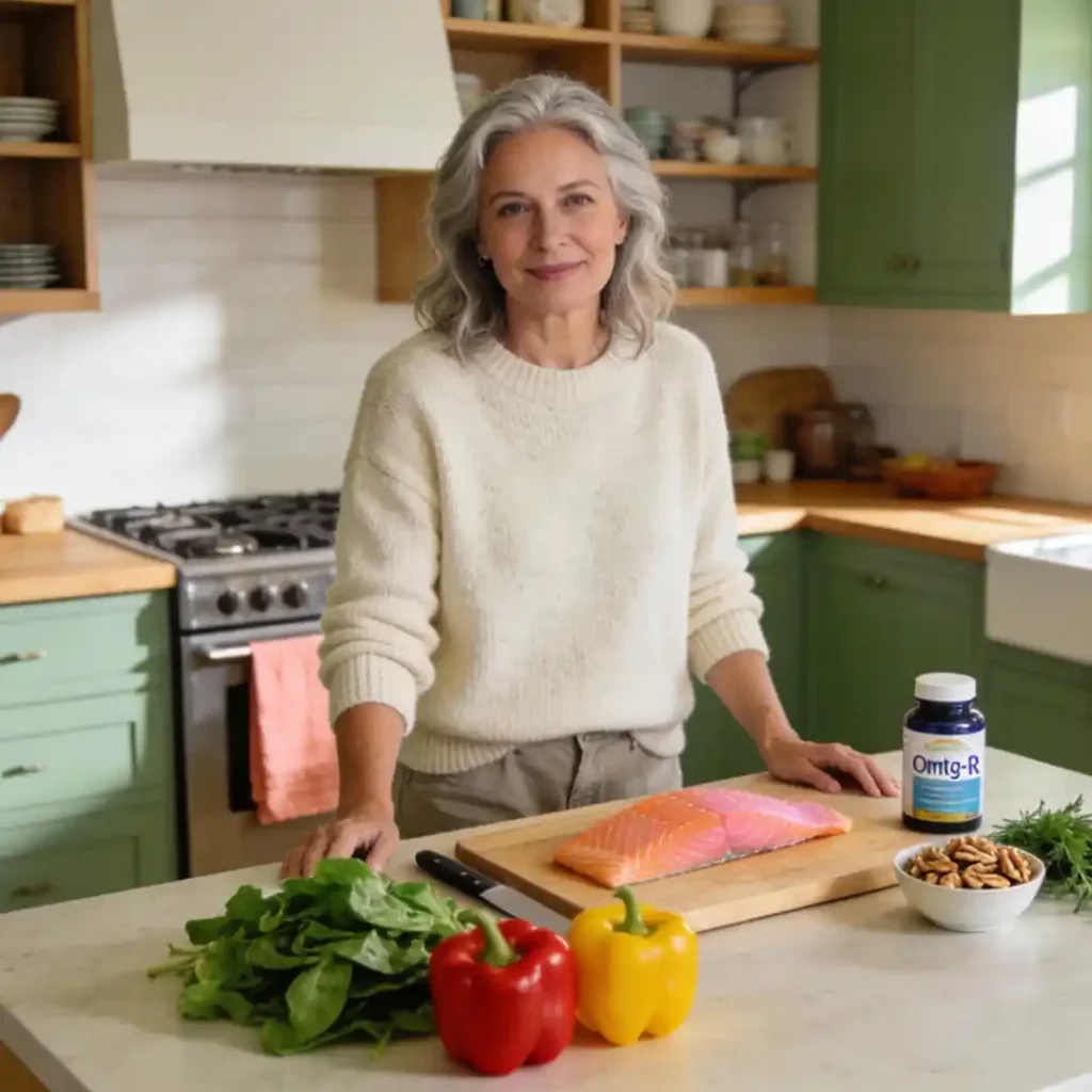 Educational graphic showing perimenopause brain fog hormonal causes