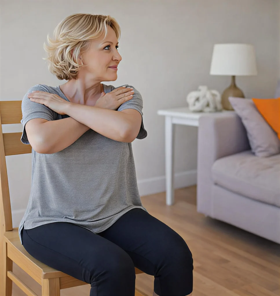 Chair Sitting Exercise for Belly Fat