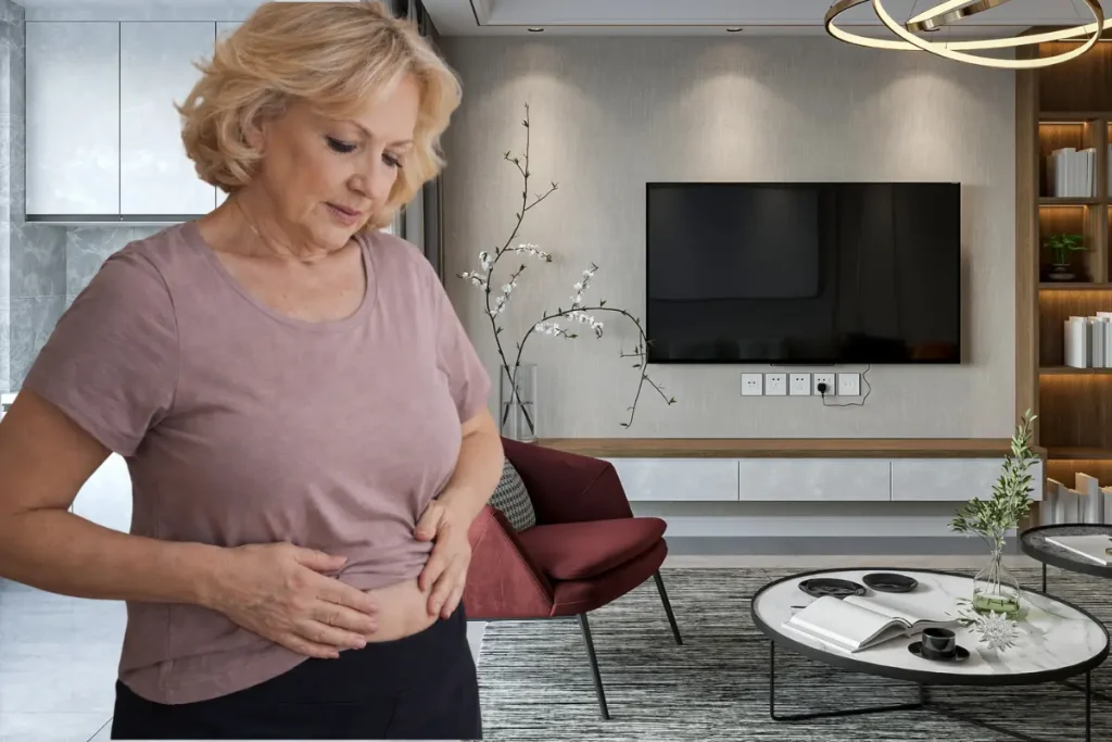 Mature woman evaluating does progesterone cause weight gain while reviewing hormone therapy options