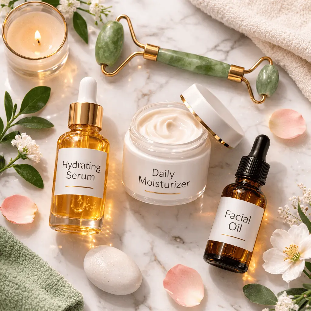 Hydrating skincare products for dry skin after menopause ceramides hyaluronic acid moisturizer