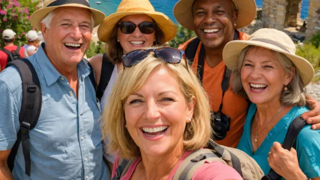single travel groups over 50 starting a curated trip together