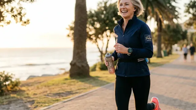 Middle-aged woman discussing menopause and heart health concerns with a healthcare professional during a medical consultation.