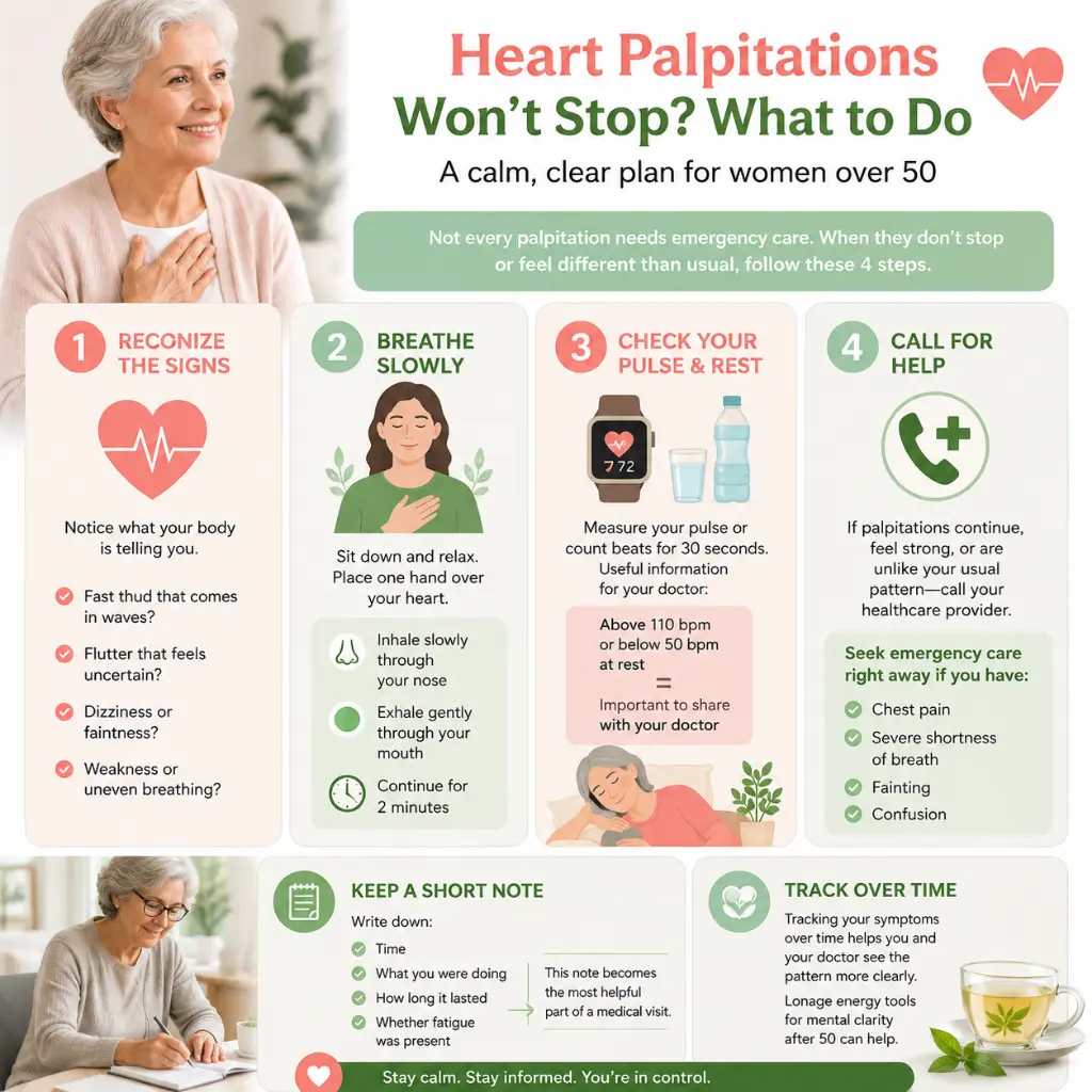heart palpitations and fatigue What to do when heart palpitations wont stop